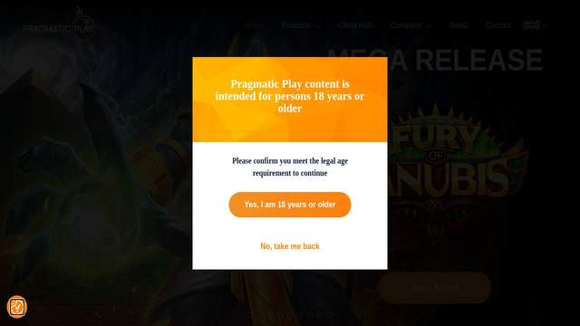 Pragmatic Play casino screenshot